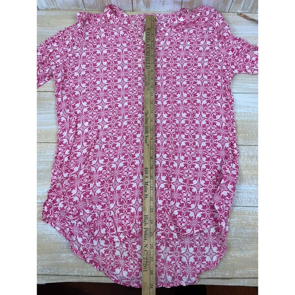 Grand & Greene Womens Size Large Lightweight Pink & White Lightweight Blouse NWT - Picture 9 of 9